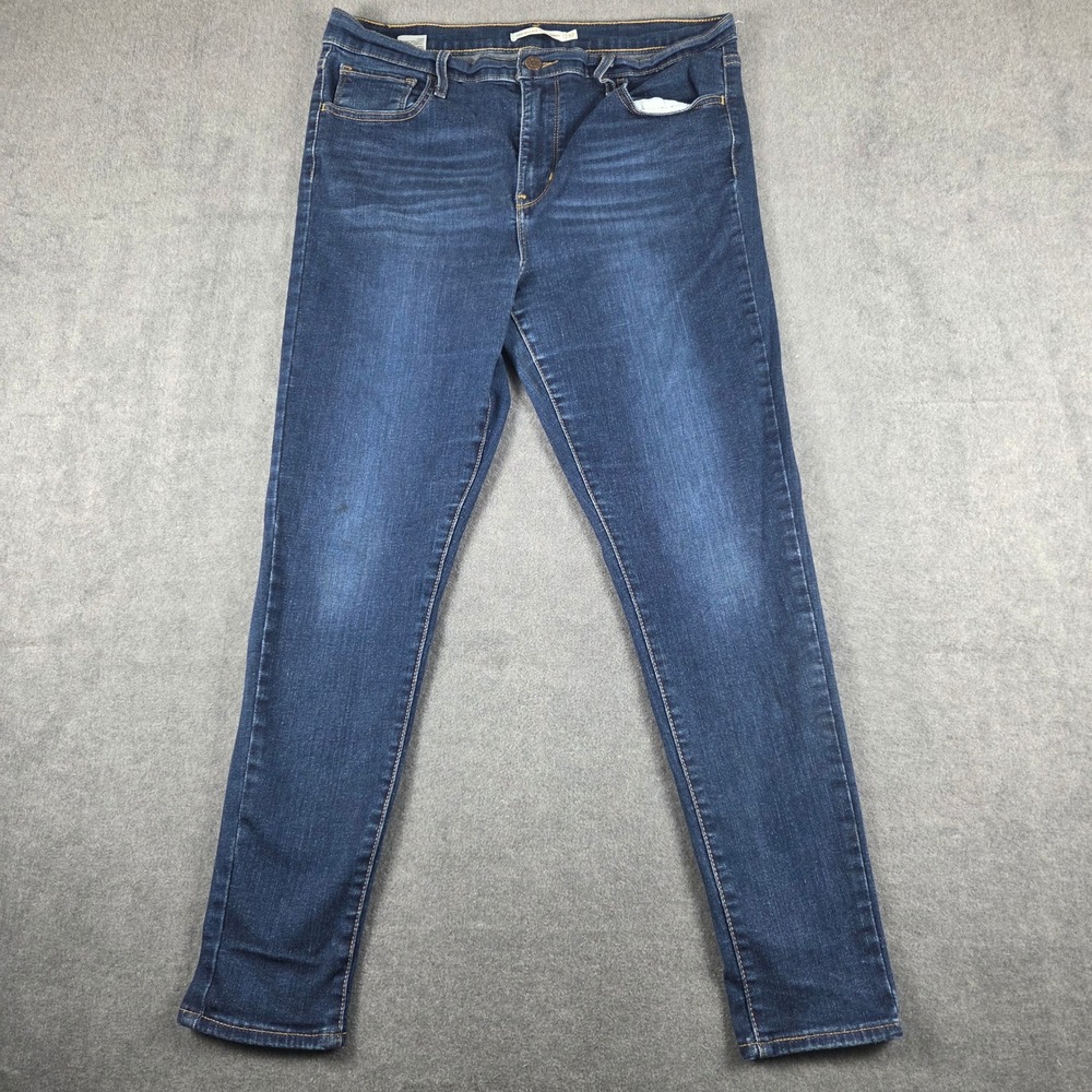 Levi's 720 High‎ Rise Super Skinny Jeans Womens 32 Dark Wash Blue  Stretch